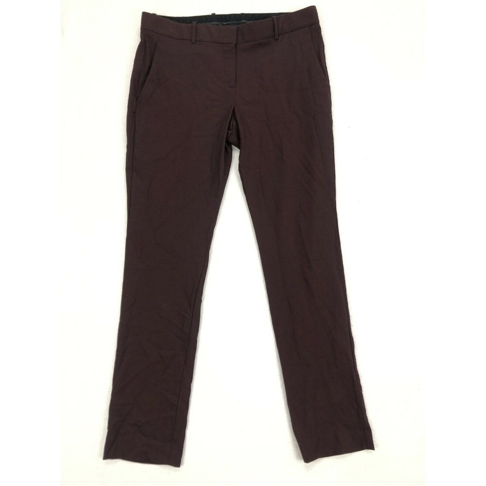 Theory Louise Pant Bordeaux Wool blend Skinny pant